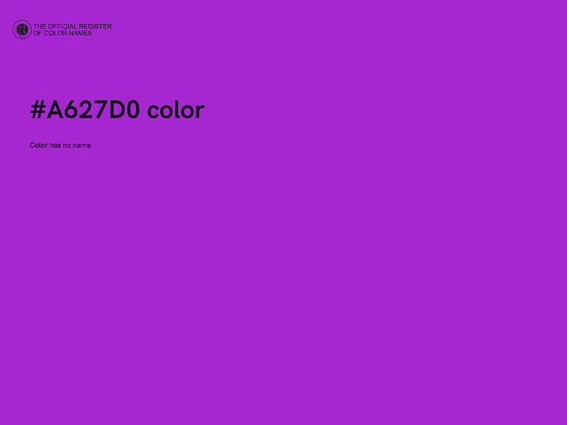 #A627D0 color image