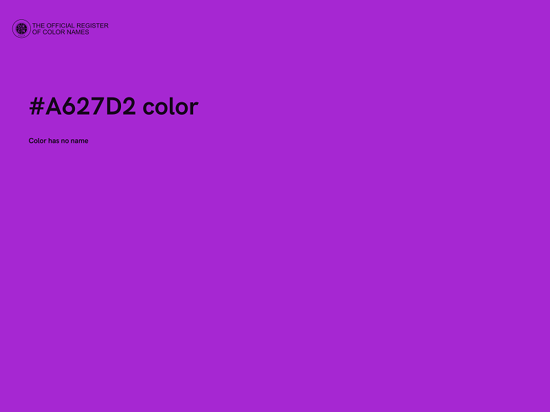 #A627D2 color image