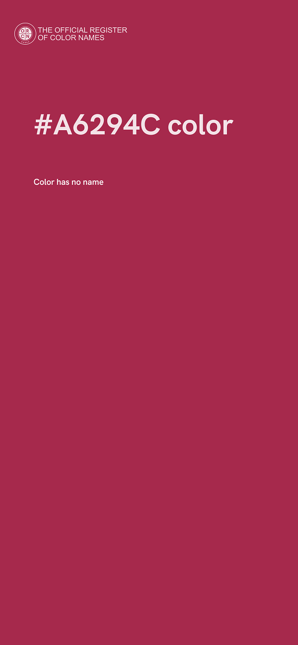 #A6294C color image