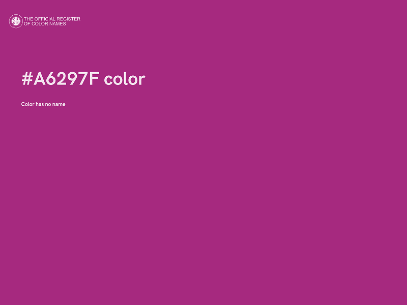 #A6297F color image