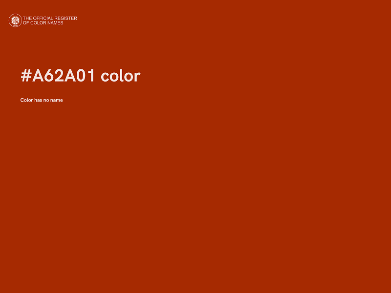 #A62A01 color image