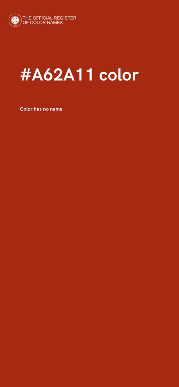 #A62A11 color image
