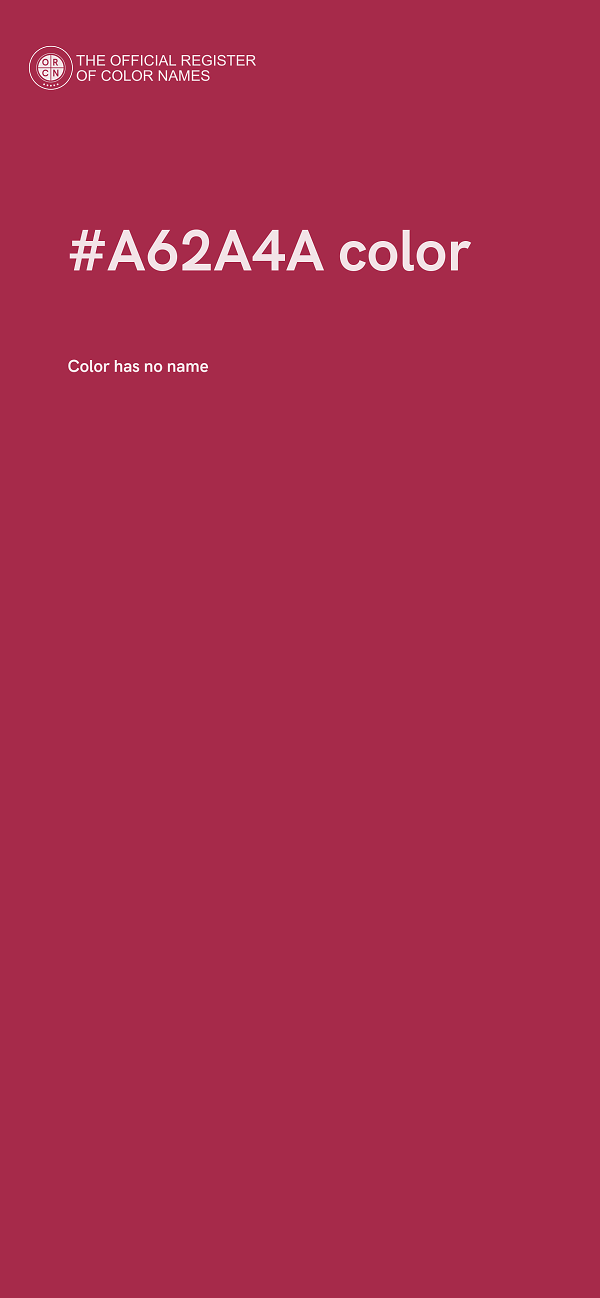 #A62A4A color image