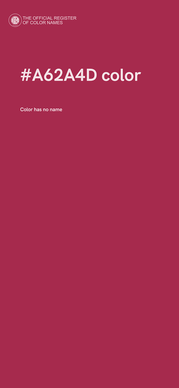 #A62A4D color image