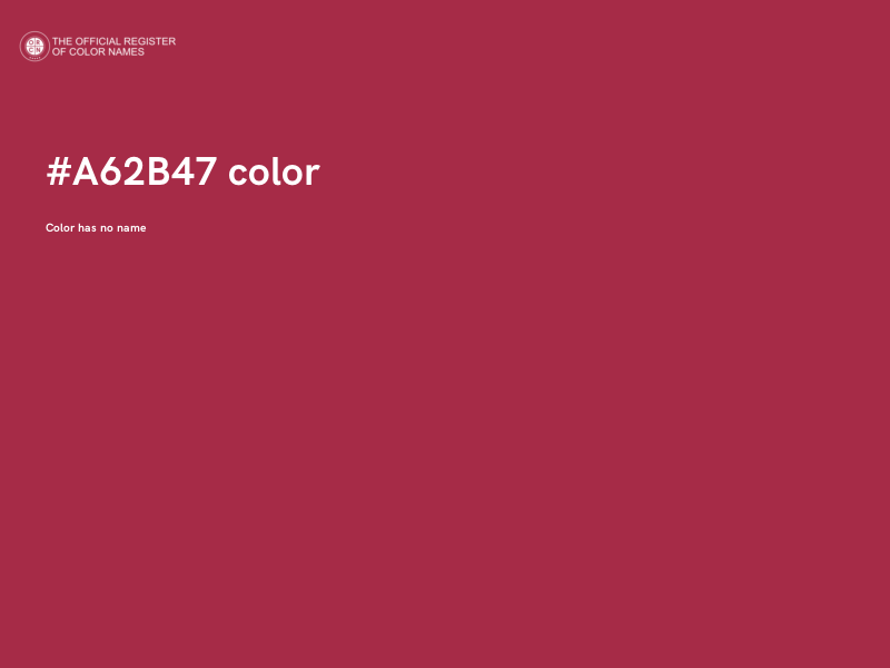 #A62B47 color image