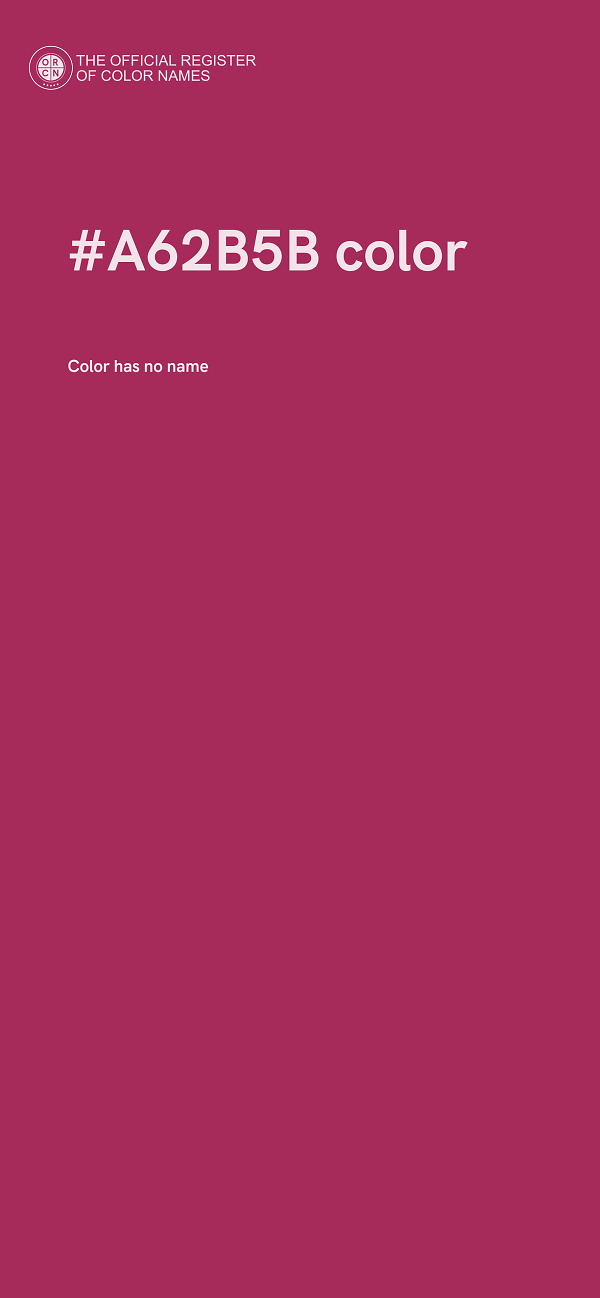 #A62B5B color image
