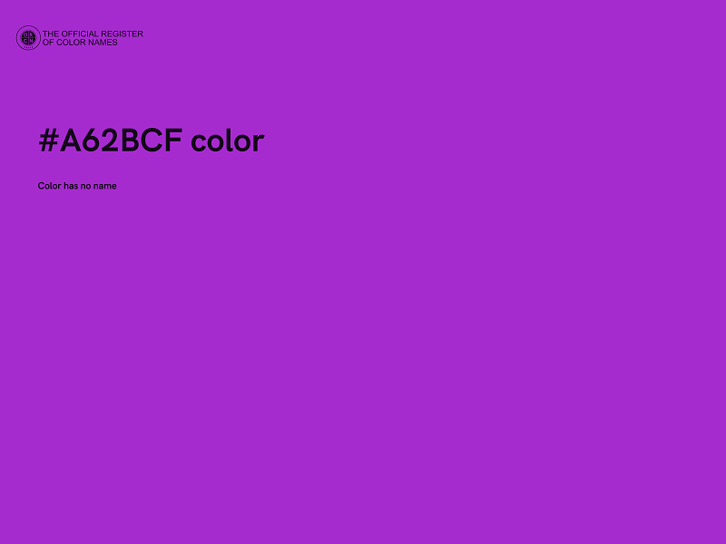 #A62BCF color image