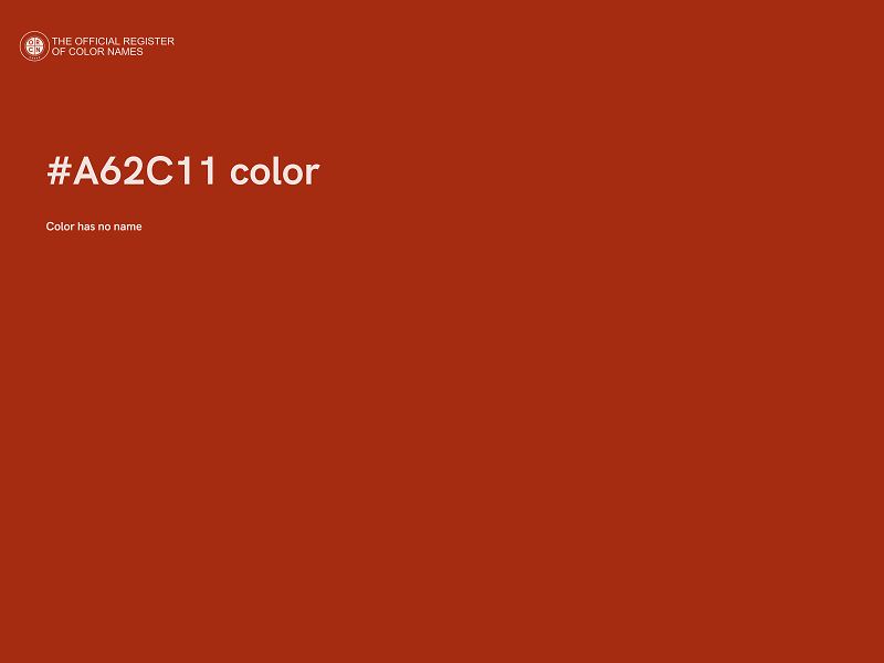 #A62C11 color image