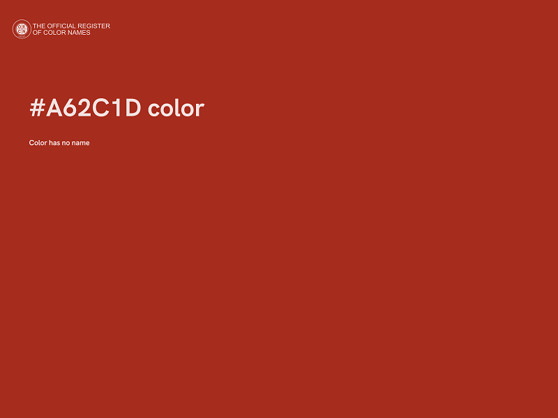 #A62C1D color image