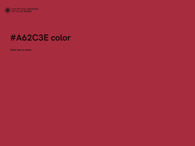 #A62C3E color image