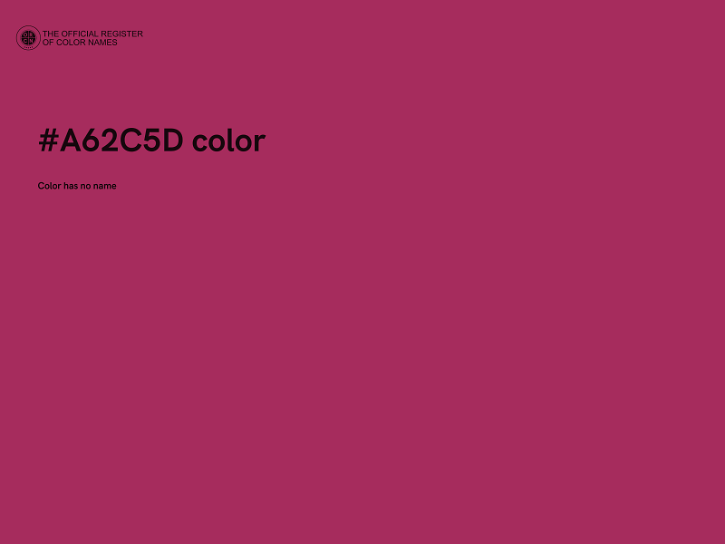 #A62C5D color image