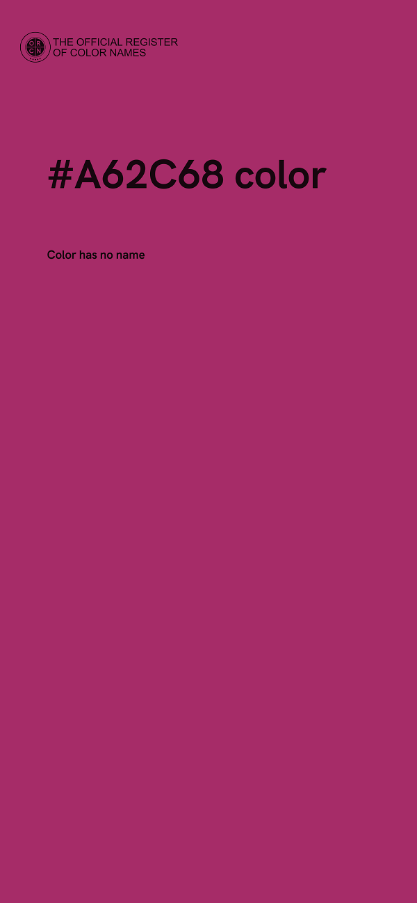 #A62C68 color image