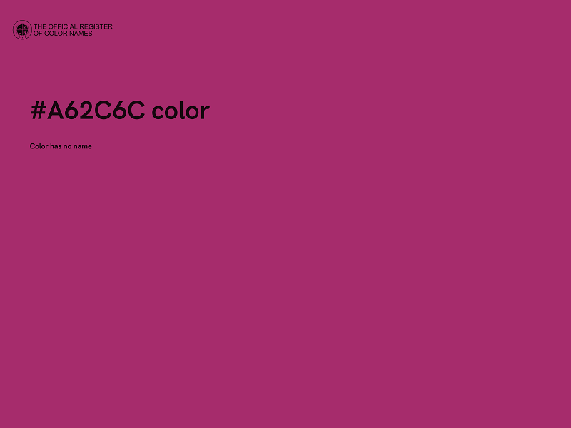 #A62C6C color image