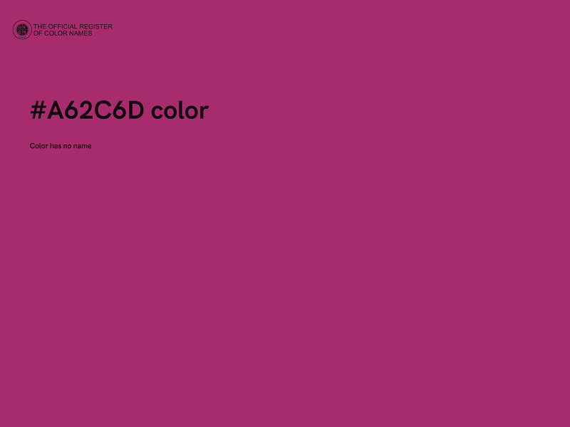 #A62C6D color image