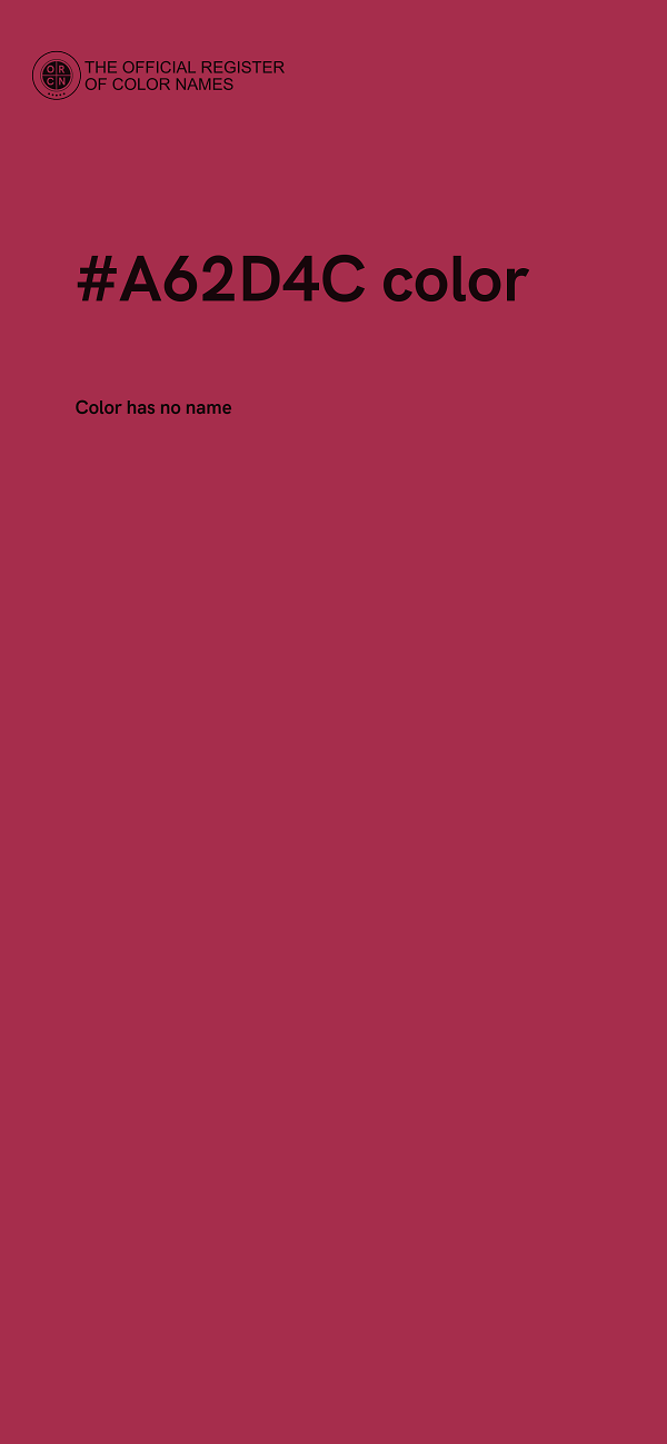 #A62D4C color image