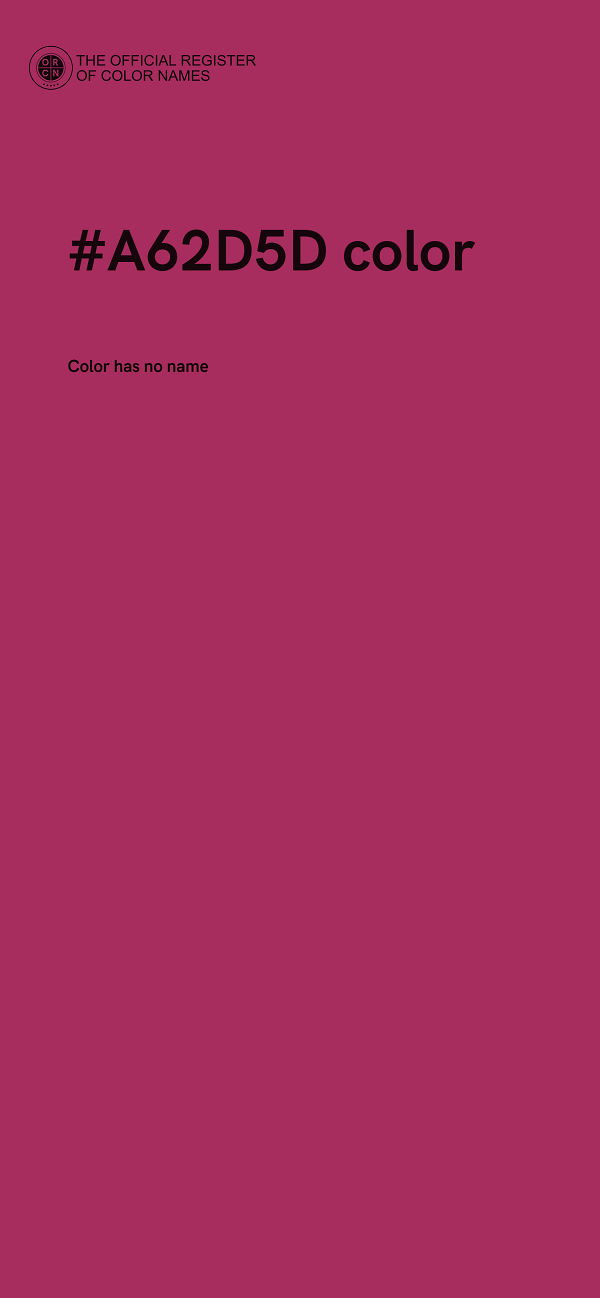 #A62D5D color image
