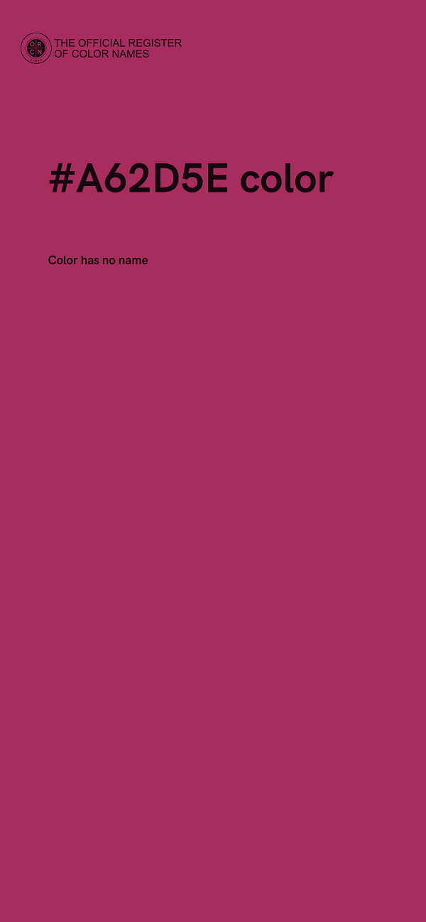 #A62D5E color image