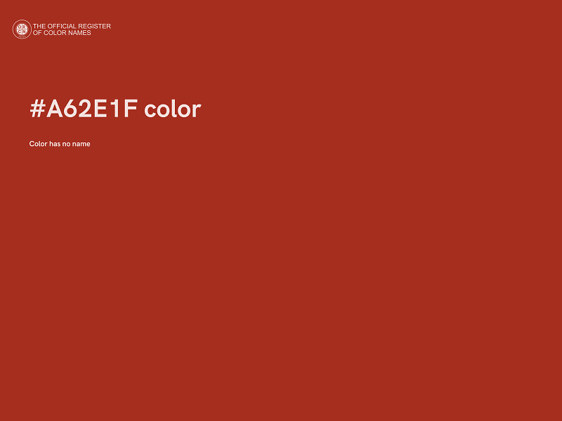 #A62E1F color image