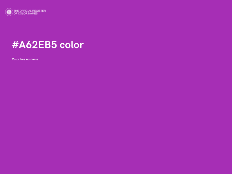 #A62EB5 color image