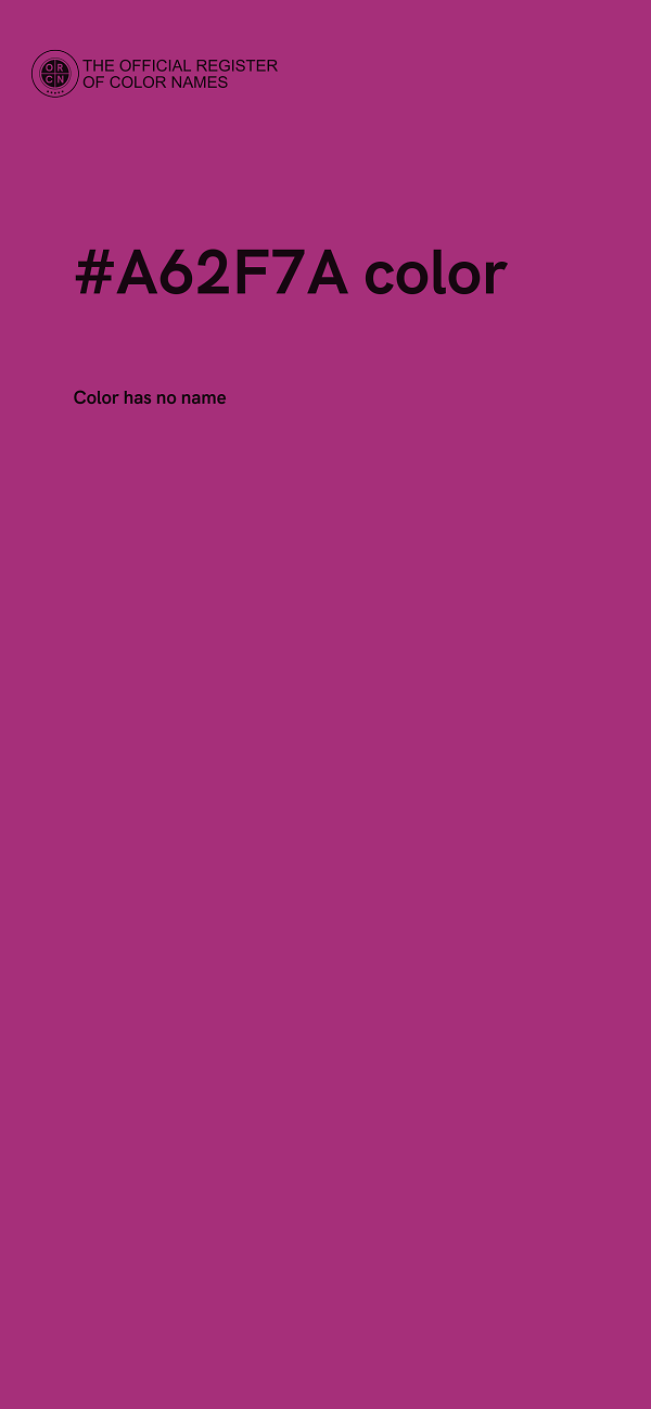 #A62F7A color image