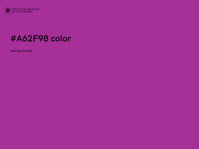 #A62F98 color image