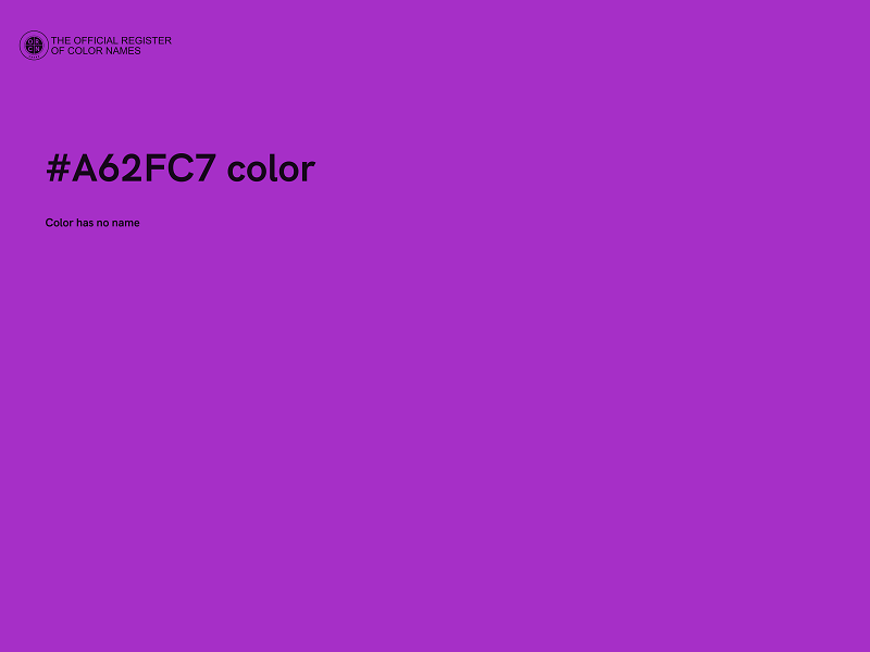 #A62FC7 color image