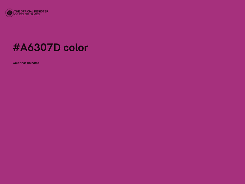 #A6307D color image