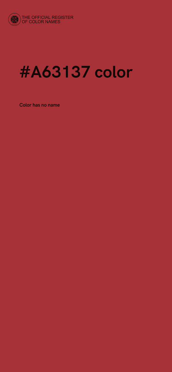 #A63137 color image