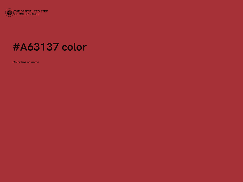 #A63137 color image