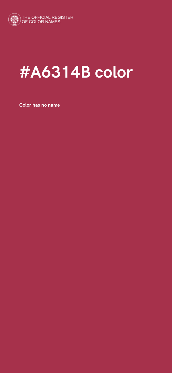 #A6314B color image