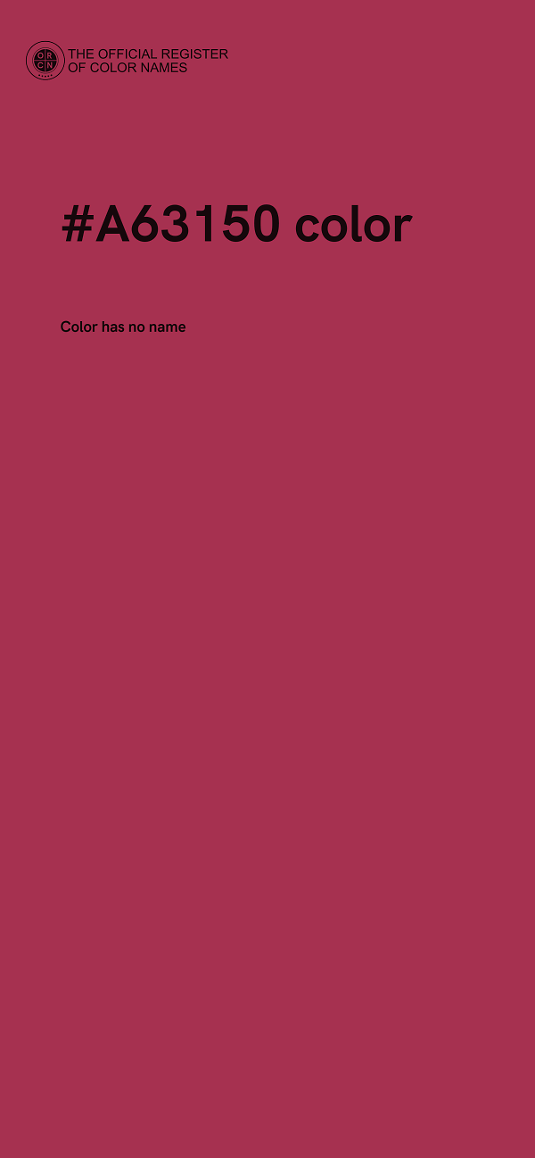 #A63150 color image