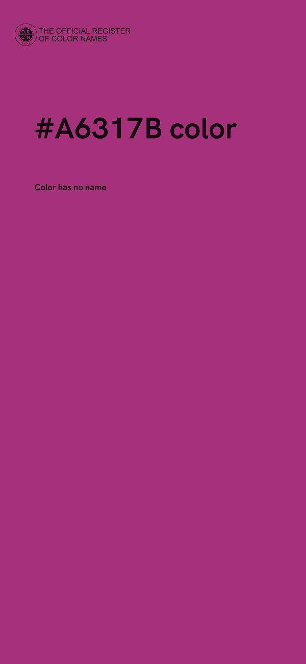 #A6317B color image