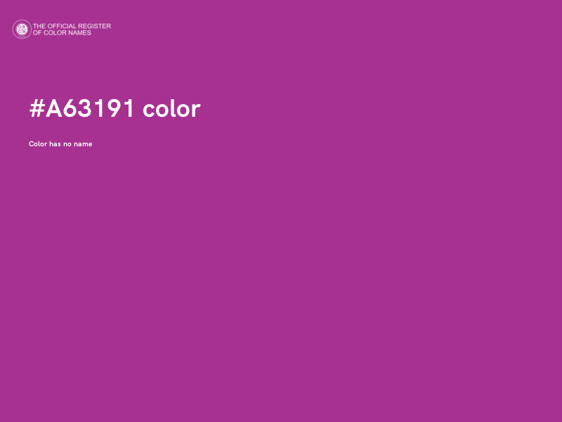 #A63191 color image