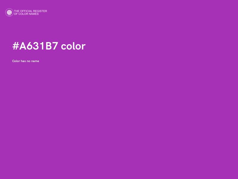 #A631B7 color image