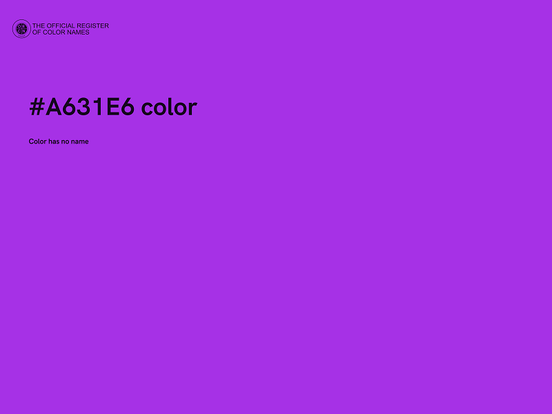#A631E6 color image