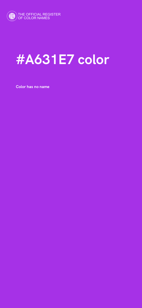 #A631E7 color image