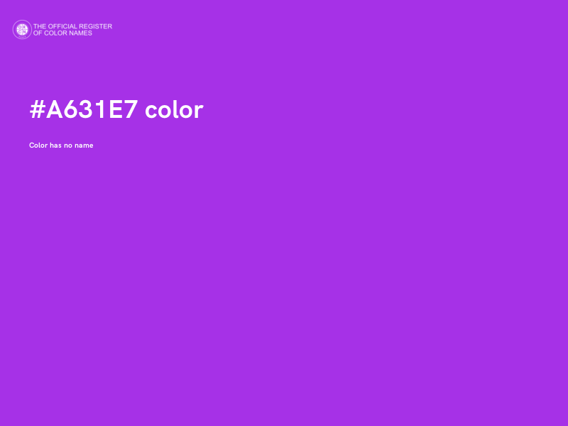 #A631E7 color image