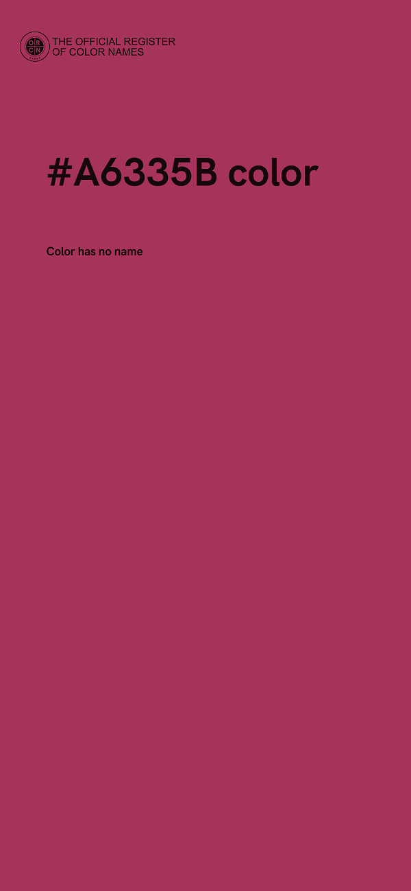 #A6335B color image