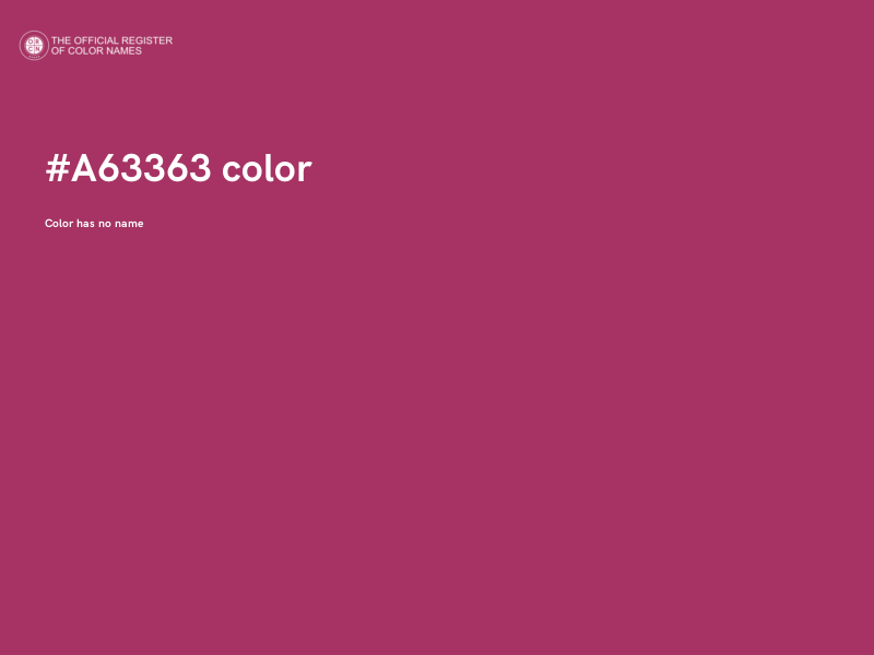 #A63363 color image