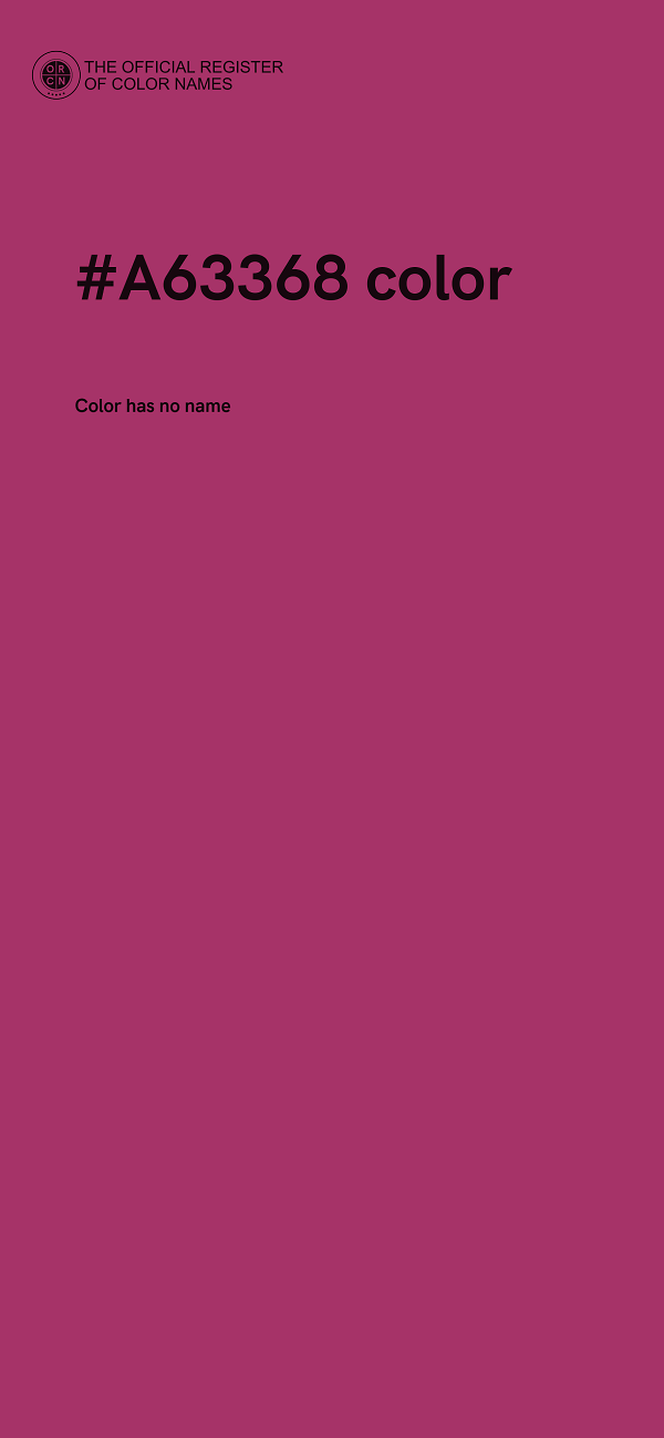 #A63368 color image