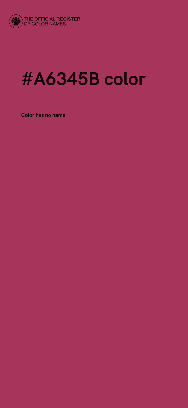 #A6345B color image