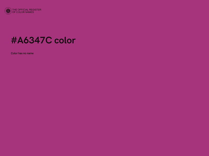 #A6347C color image