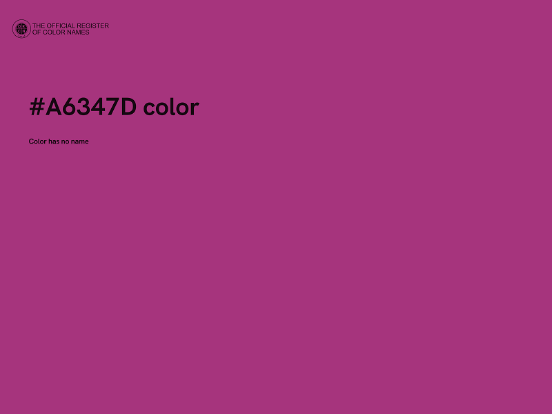 #A6347D color image