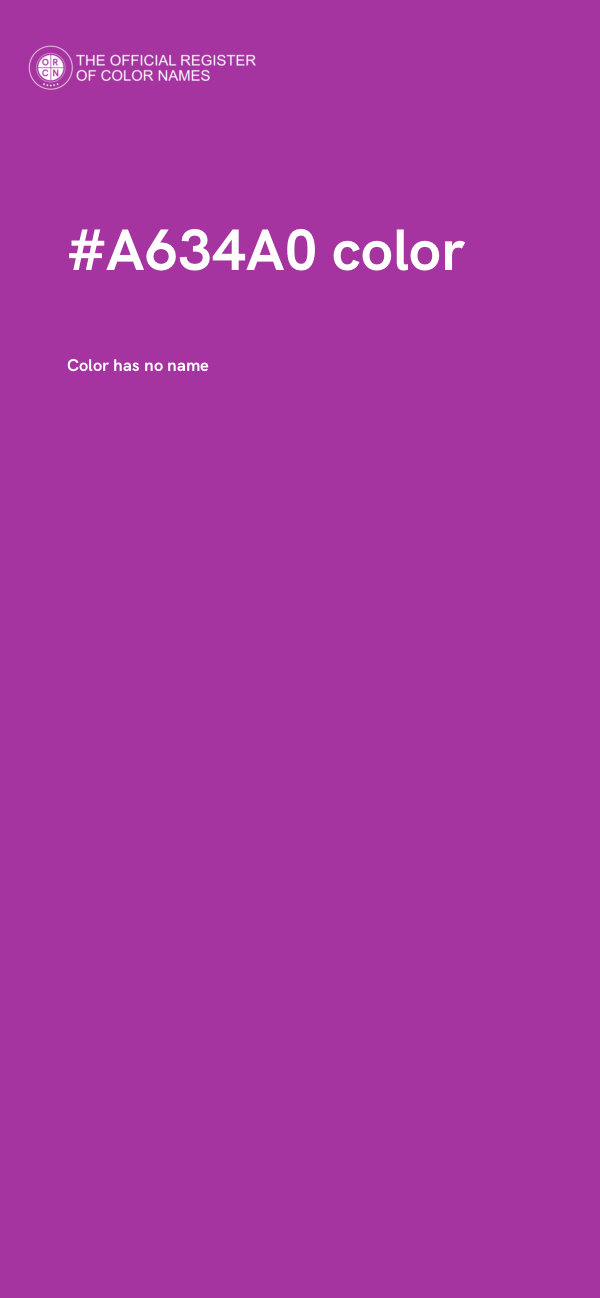 #A634A0 color image