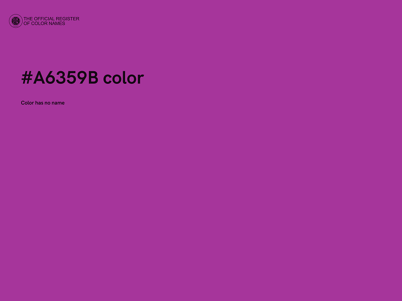 #A6359B color image