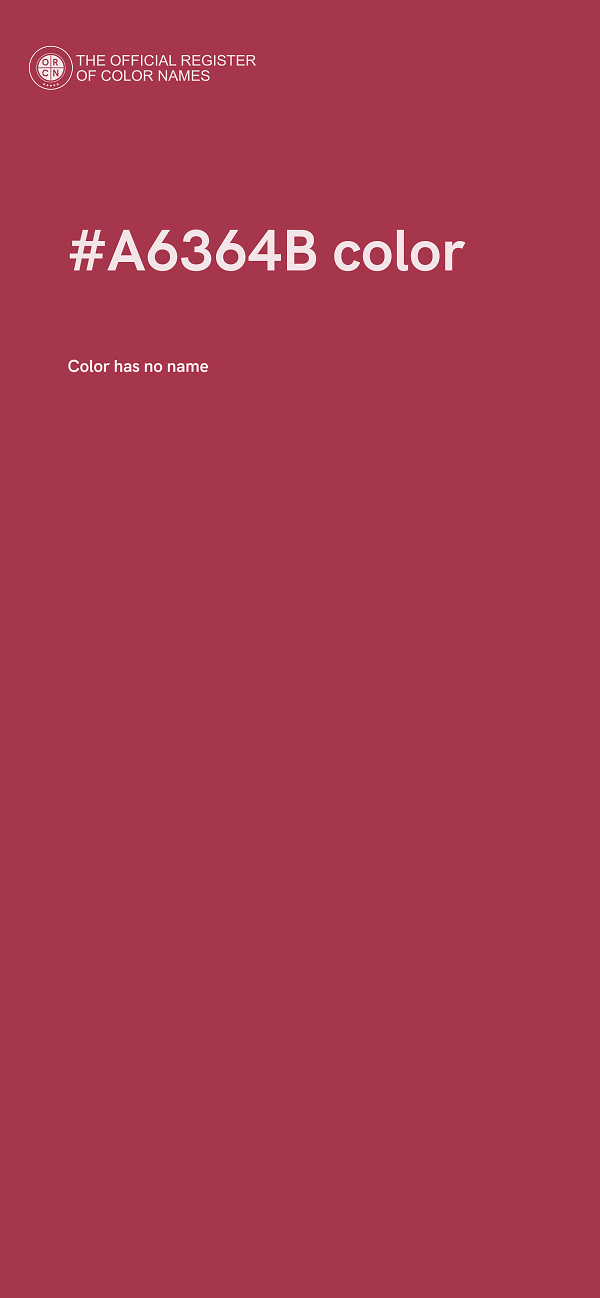 #A6364B color image