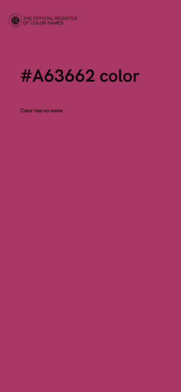 #A63662 color image