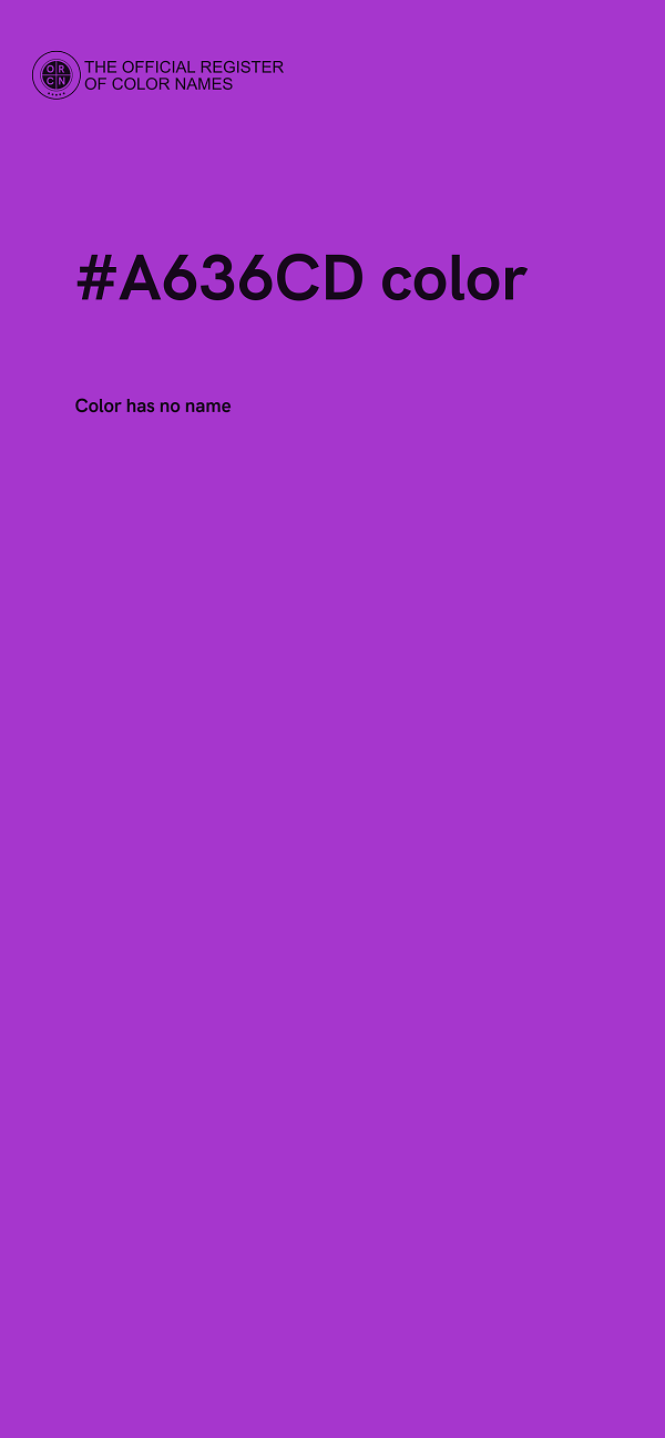 #A636CD color image