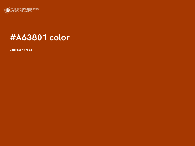 #A63801 color image