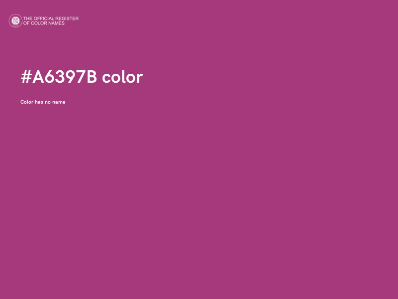 #A6397B color image